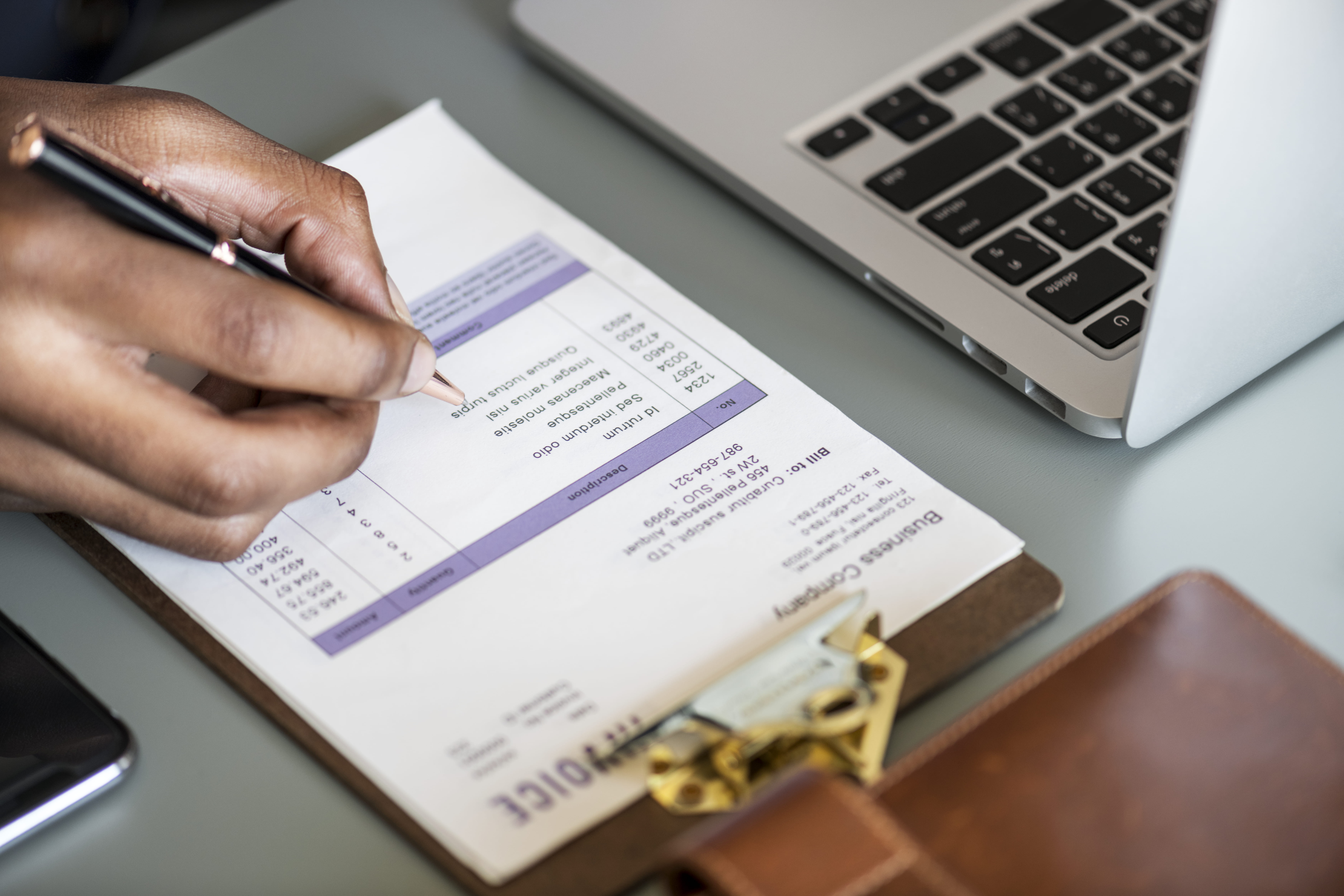 Custom business solution for generating client quotes and automating invoice workflows.